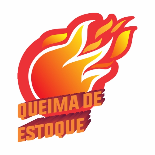 Adesivo de Vitrine - Queima de Estoque - Bola de Fogo